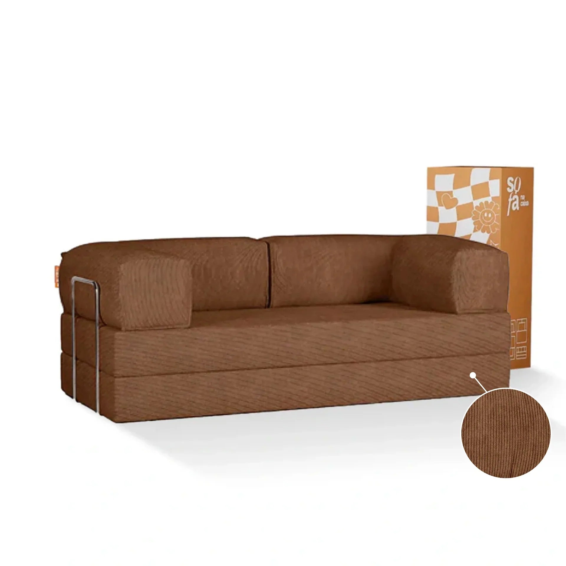 <tc>The Growing sofa</tc> Bloom Slaapbank Corduroy - Bruin