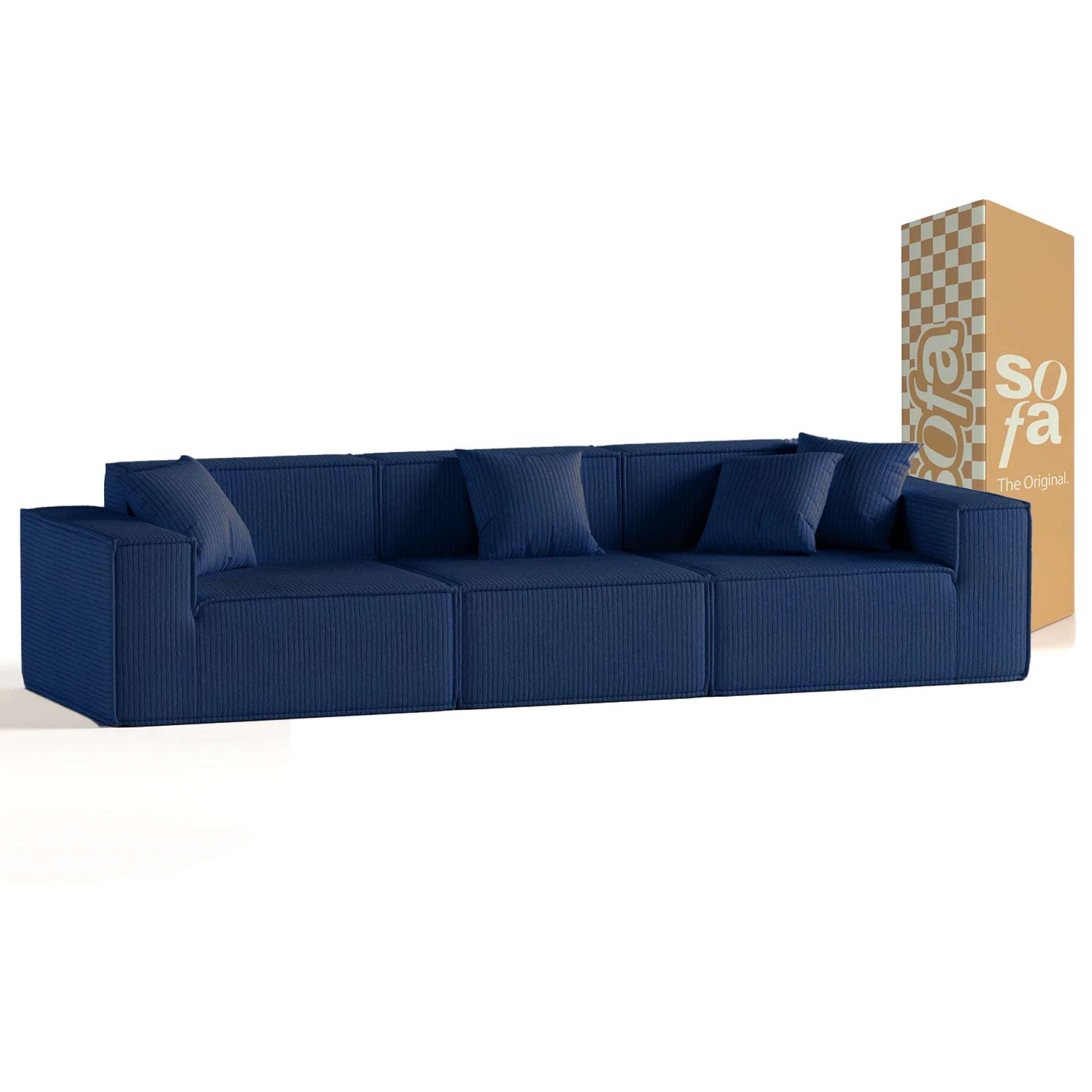 <tc>The growing sofa</tc> Pilion 3 zitplaatsen in Boucle - Blauw