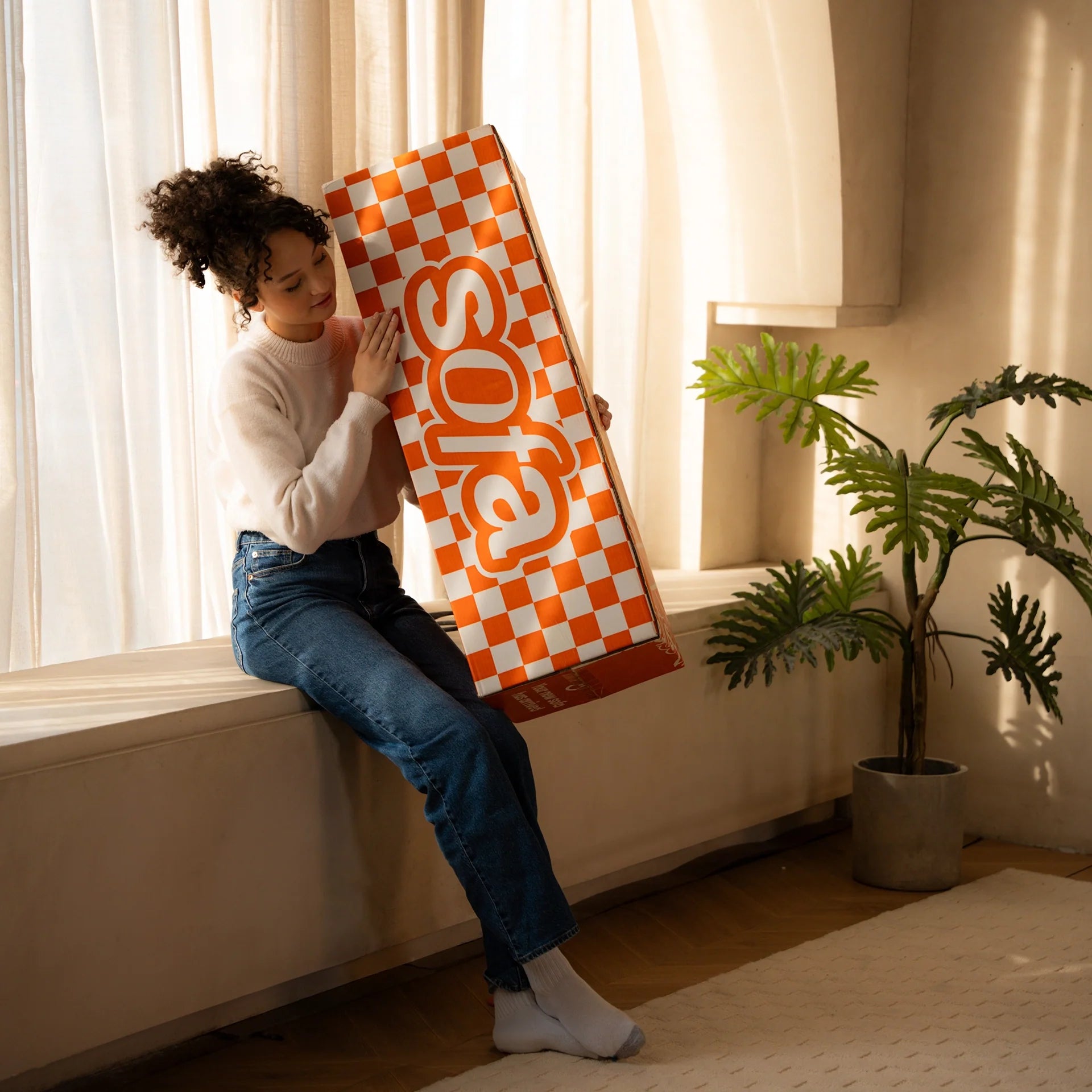 <tc>The growing sofa</tc> cosmo 1 zitplaats in Boucle - Oranje