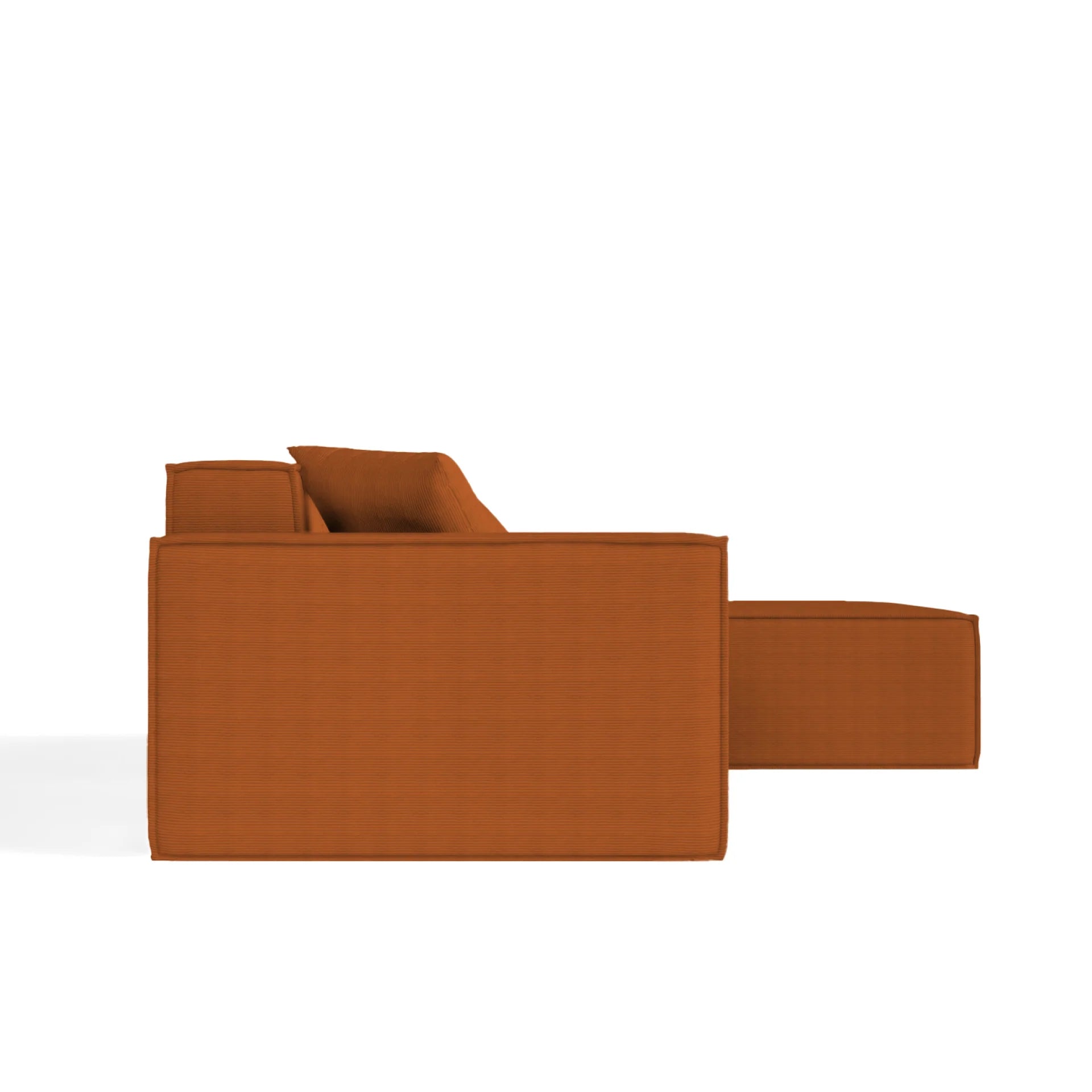 <tc>The growing sofa</tc> Pilion 3 Sitzplätze + 1 Chaiselongue in Boucle – Orange