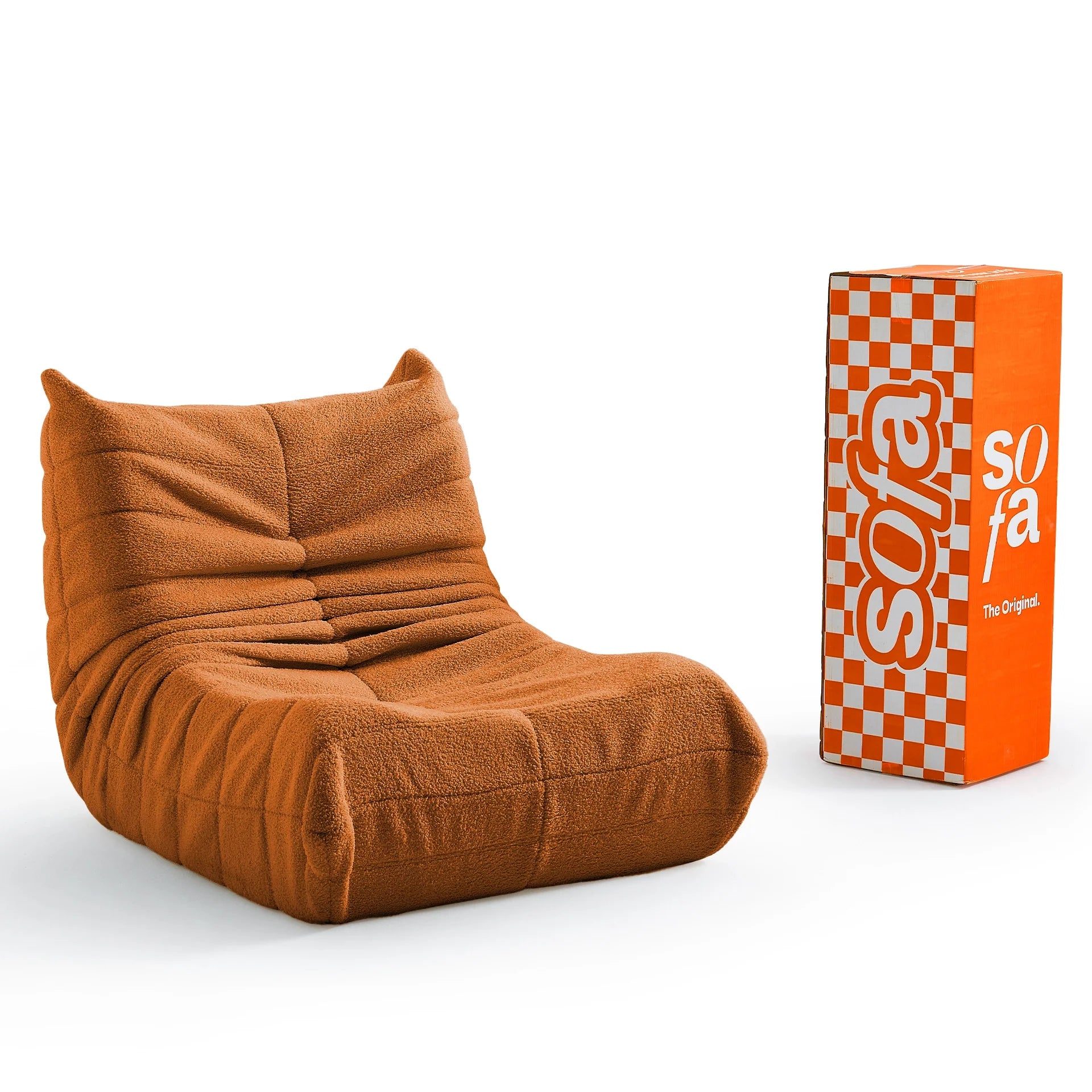 <tc>The growing sofa</tc> 1973 1 Sitz in Boucle – Orange